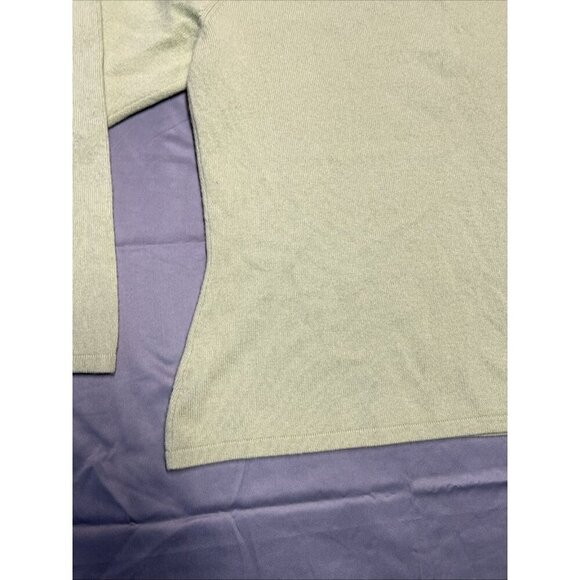 nordsrtom encore off the shoulder sweater size 2x heathered lime 100% cashmere - Picture 13 of 16